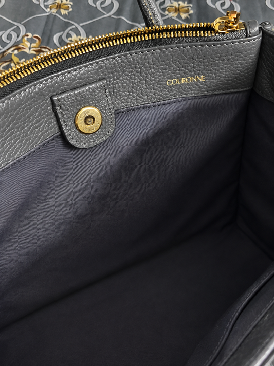 Couronne Dark Grey Handbag – Thrift Collection