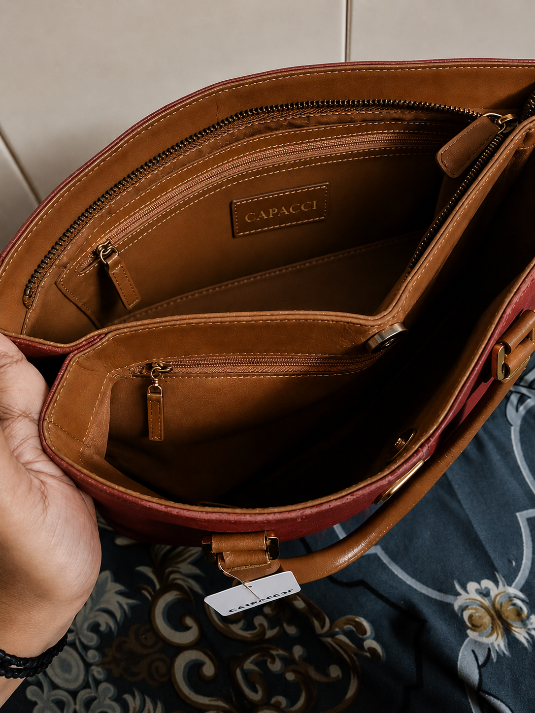 Capacci Leather Handbag