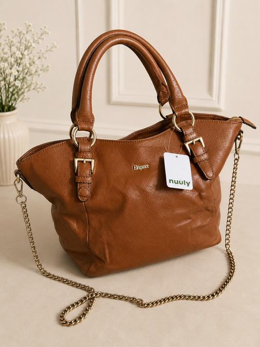 Elegance Paris Leather Satchel Bag