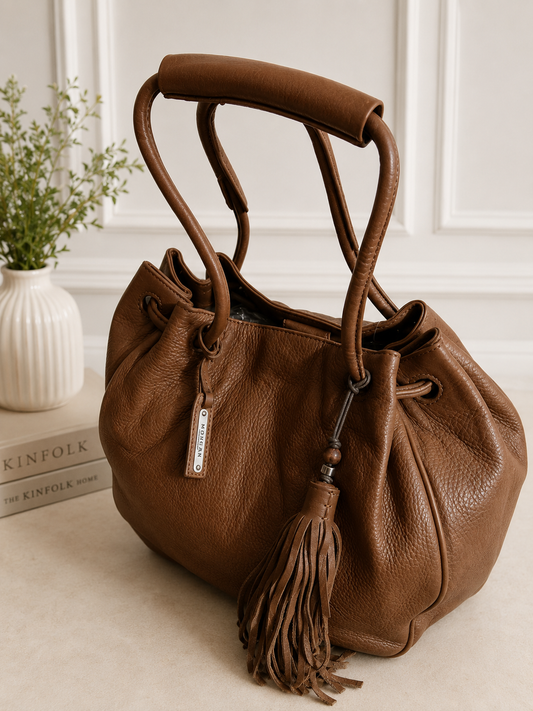 Morgan Paris Leather Drawstring