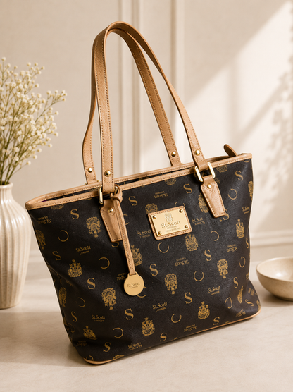St. Scott London Monogram Tote Bag