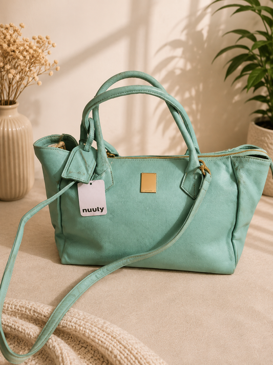 Couronne Mint Green Tote Bag – Premium Pre-Loved Collection