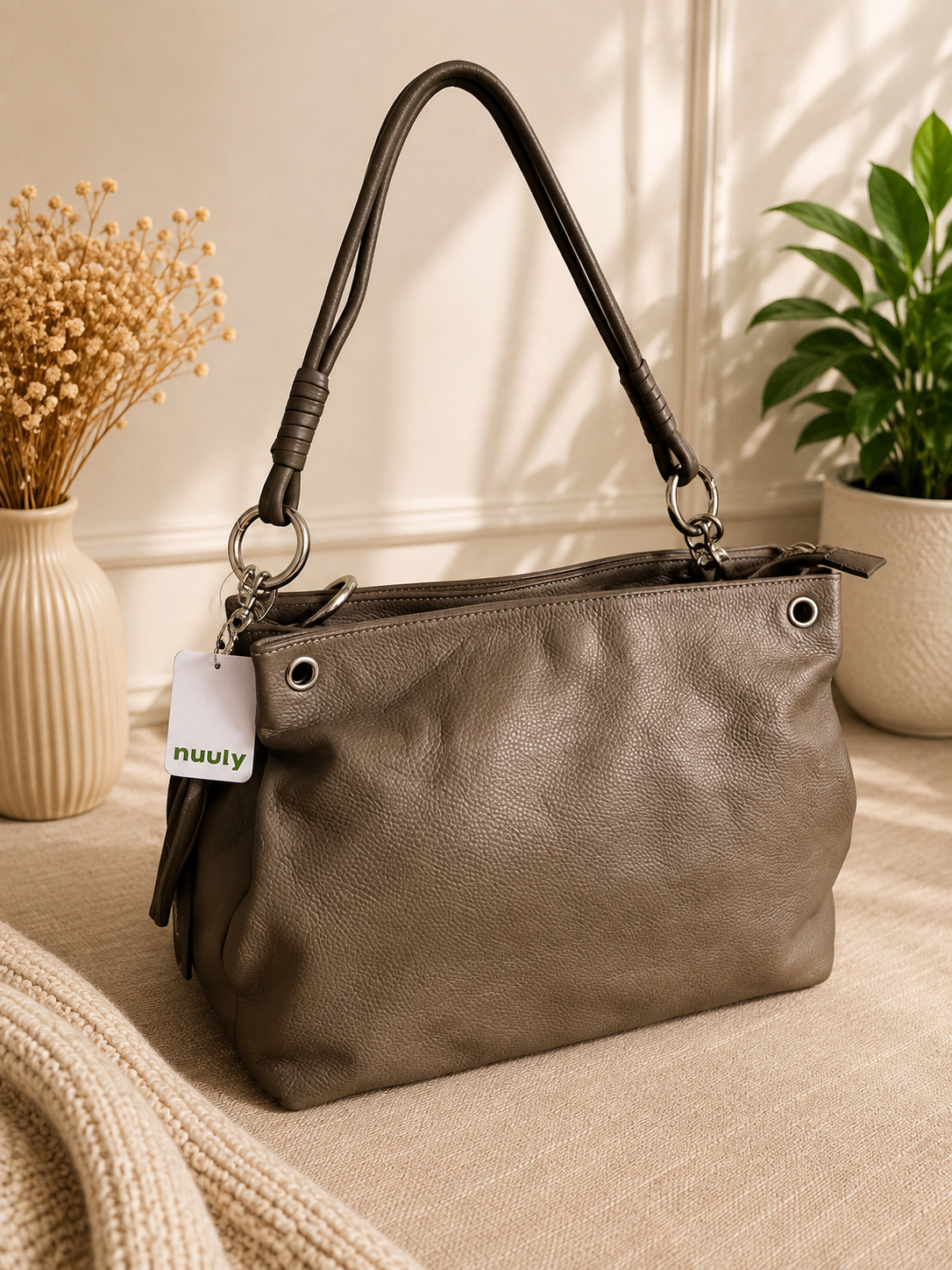 Genuine Leather Shoulder Tote Bag – Thrift Collection