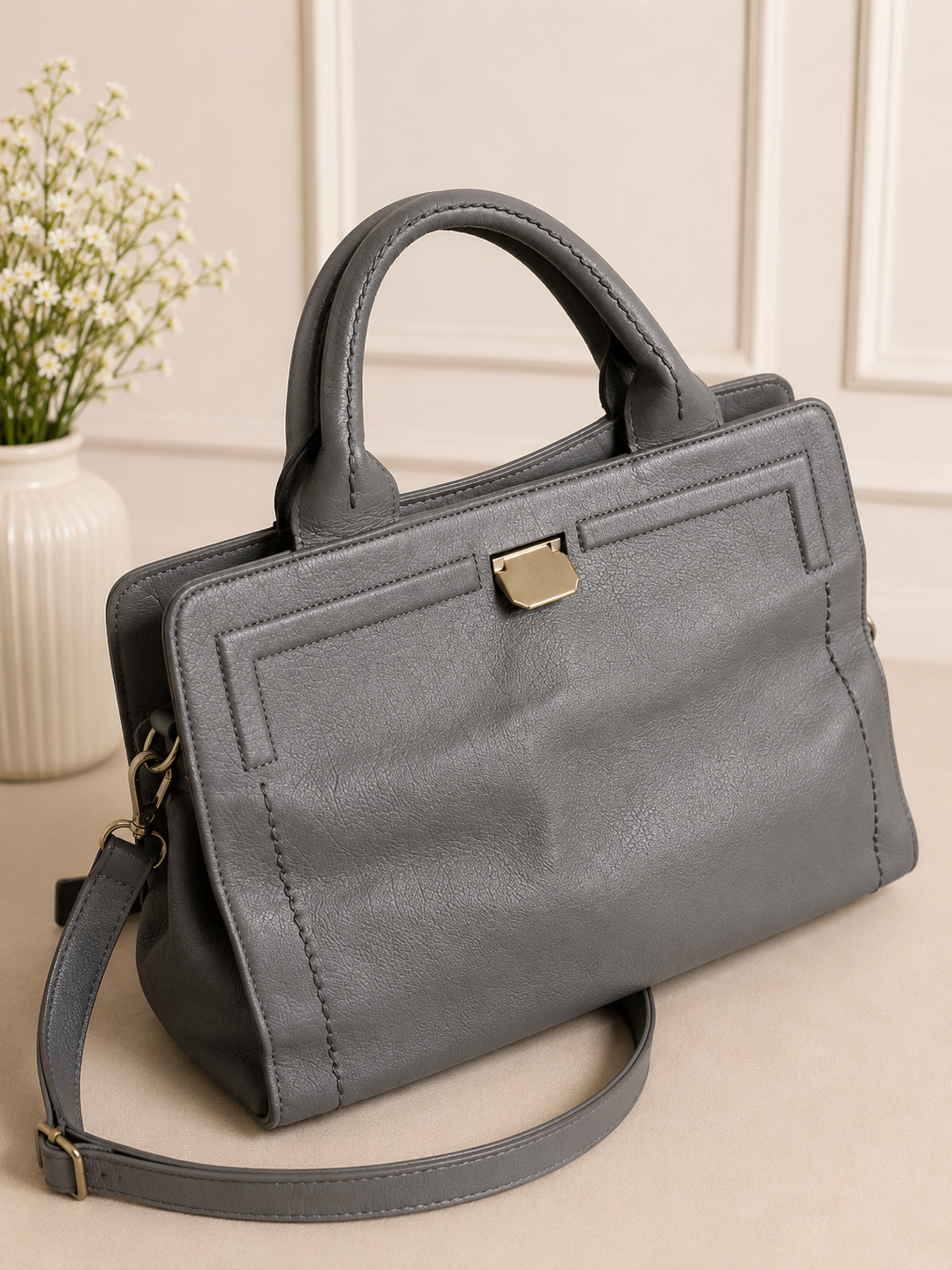 Plinio Visona Italy Leather Satchel Bag