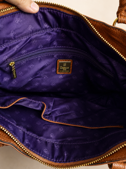 Elegance Paris Leather Satchel Bag