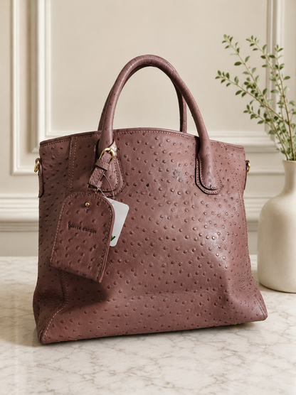 Pierre Cardin Dusty Rose Textured Tote Bag