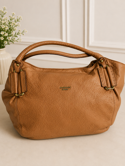 Omnia Crystal Leather Shoulder Bag